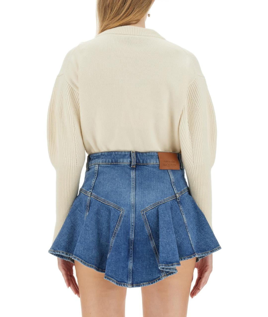 ALEXANDER MCQUEEN Белый кашемировый джемпер / свитер, фото 4