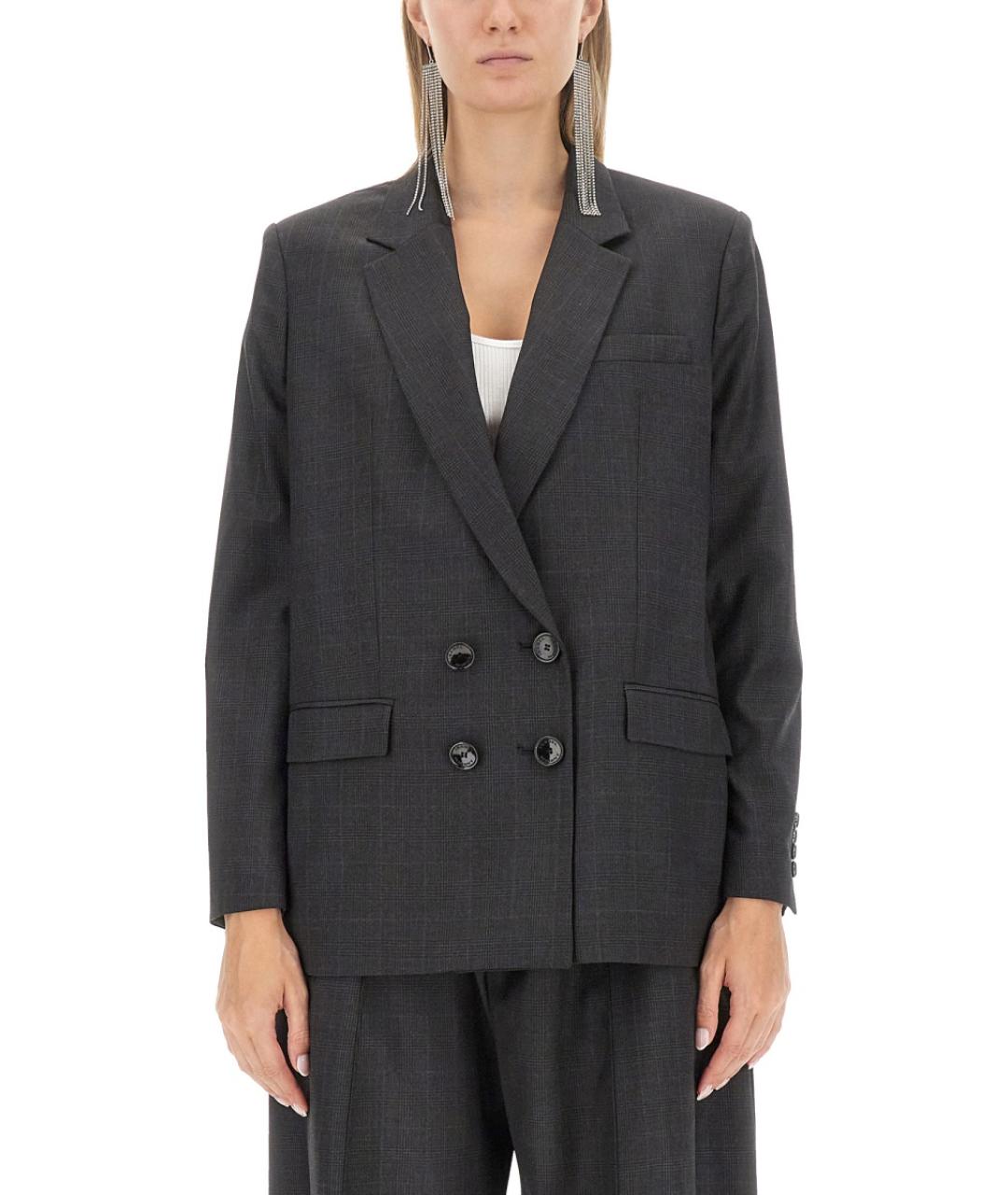 ISABEL MARANT Серый шерстяной жакет/пиджак, фото 2