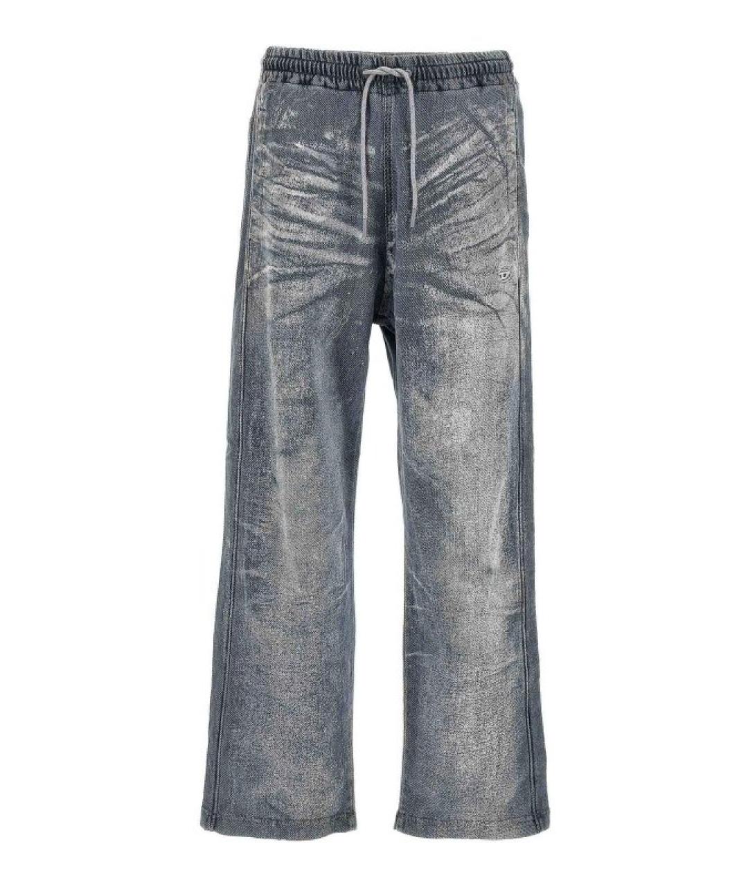 DIESEL Синие хлопковые повседневные брюки, фото 1