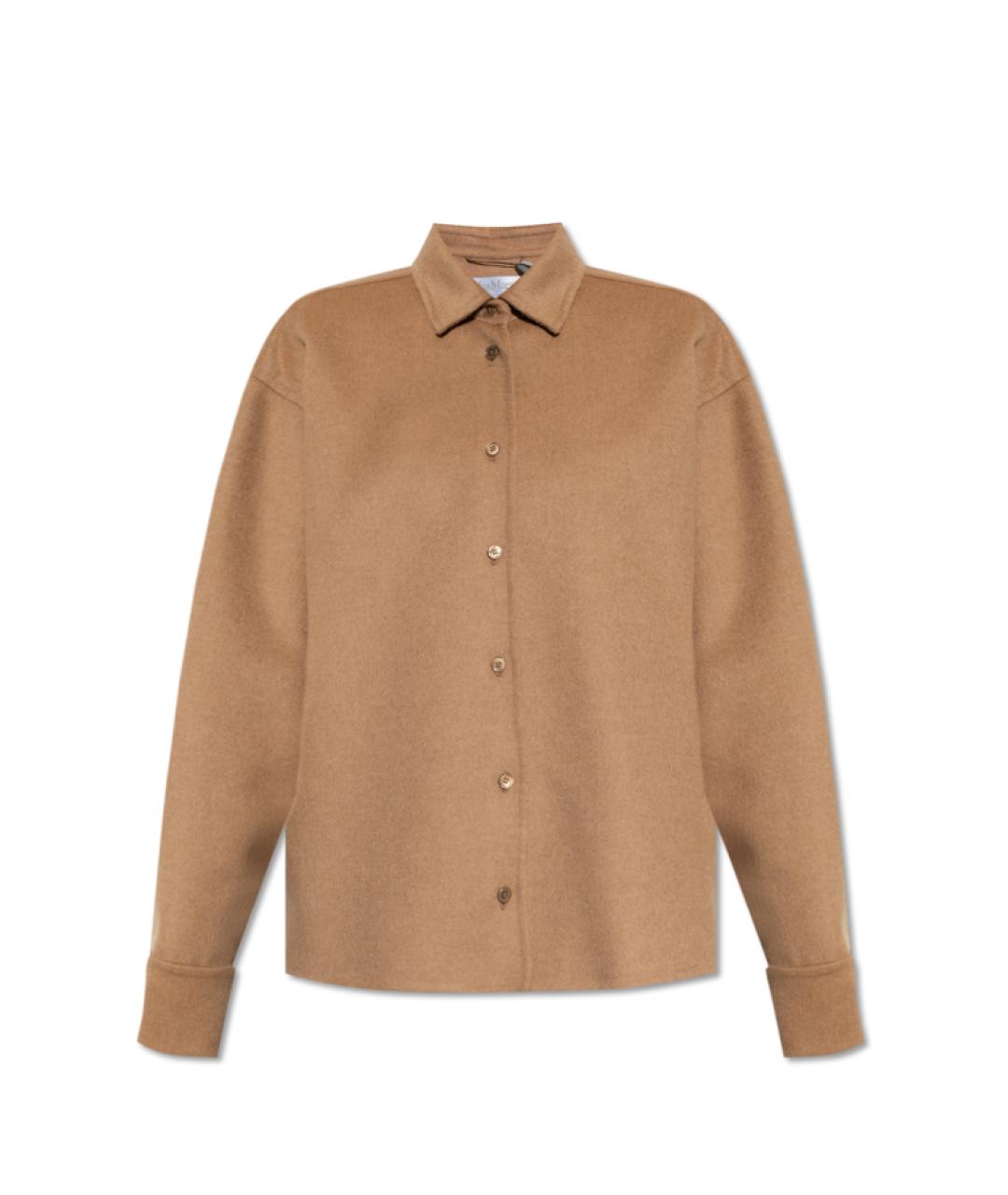 MAX MARA Бежевая шерстяная рубашка, фото 1