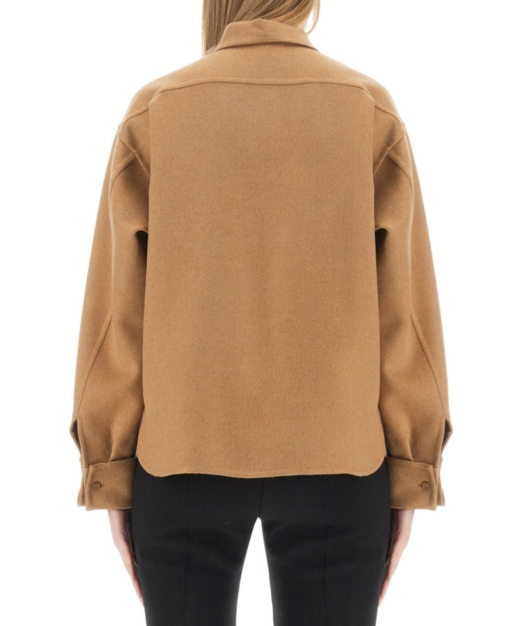 MAX MARA Бежевая шерстяная рубашка, фото 4