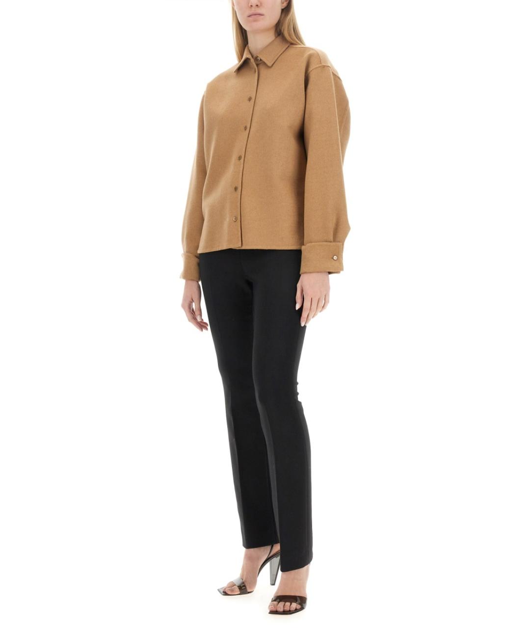 MAX MARA Бежевая шерстяная рубашка, фото 3