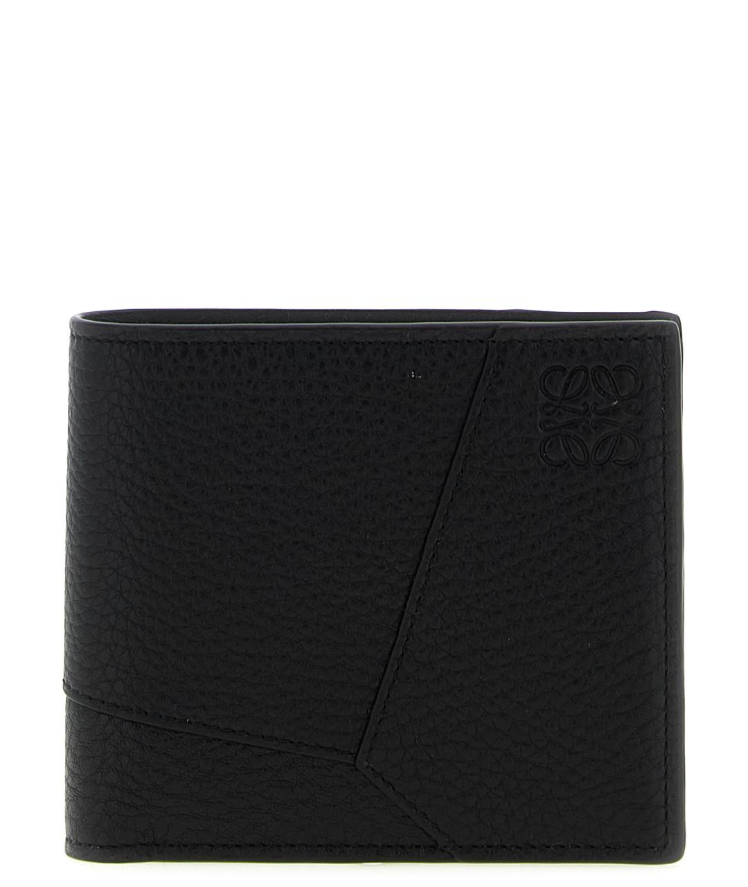 LOEWE Черный кожаный кошелек, фото 1
