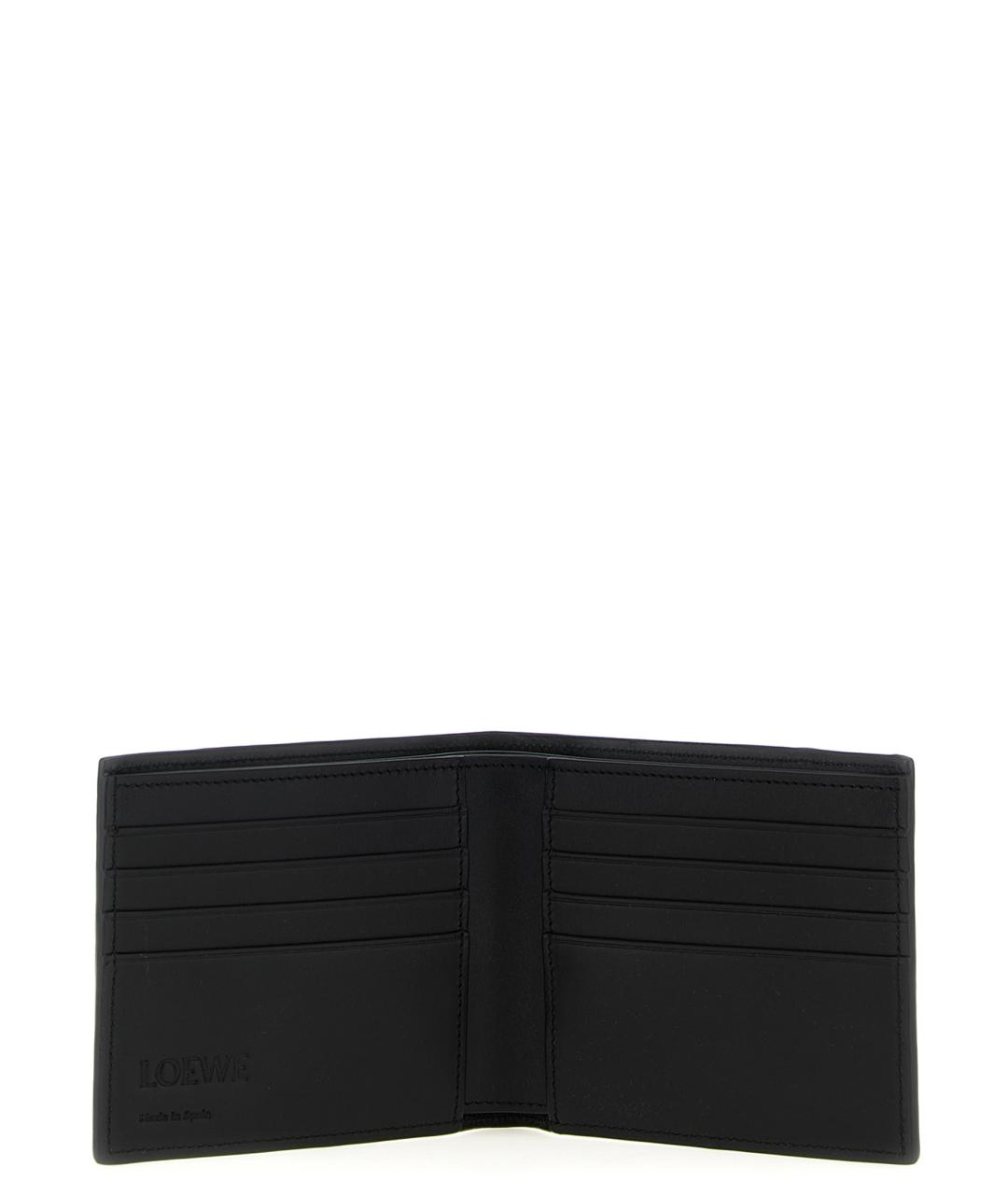 LOEWE Черный кожаный кошелек, фото 3