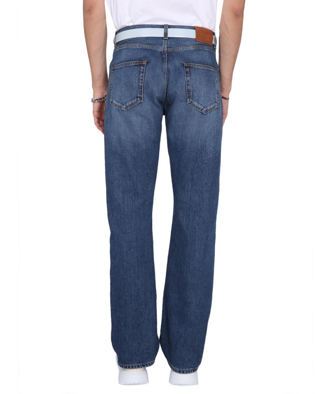 ALEXANDER MCQUEEN Синие хлопковые прямые джинсы, фото 5