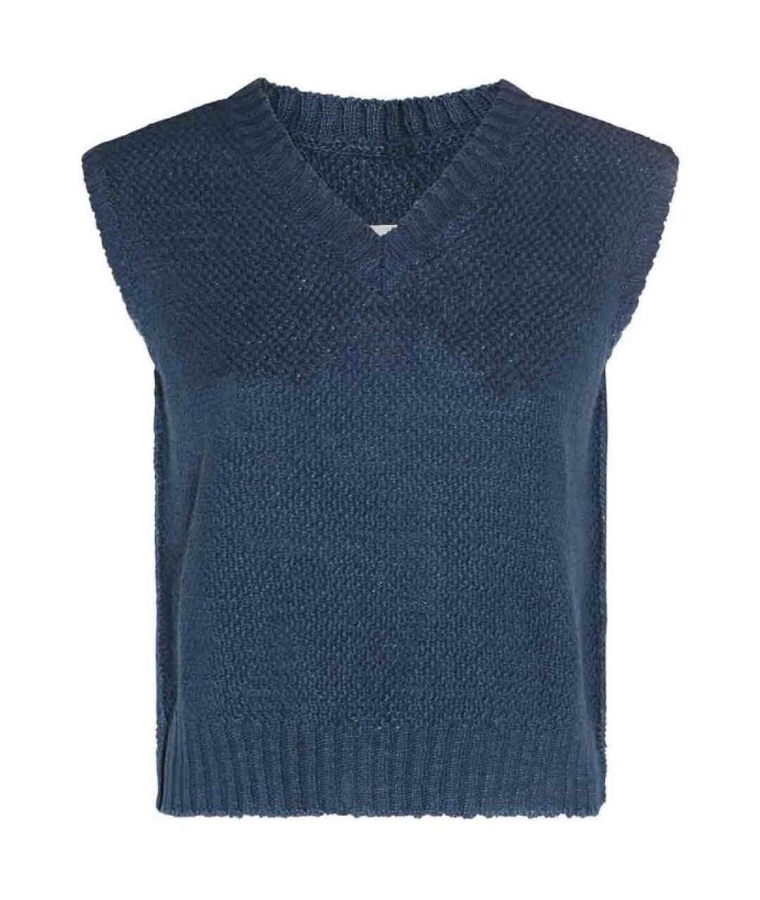 MAISON MARGIELA Синий кашемировый жилет, фото 1