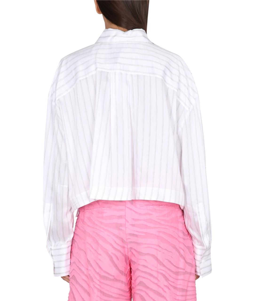 THE ATTICO Белая полиэстеровая рубашка, фото 4