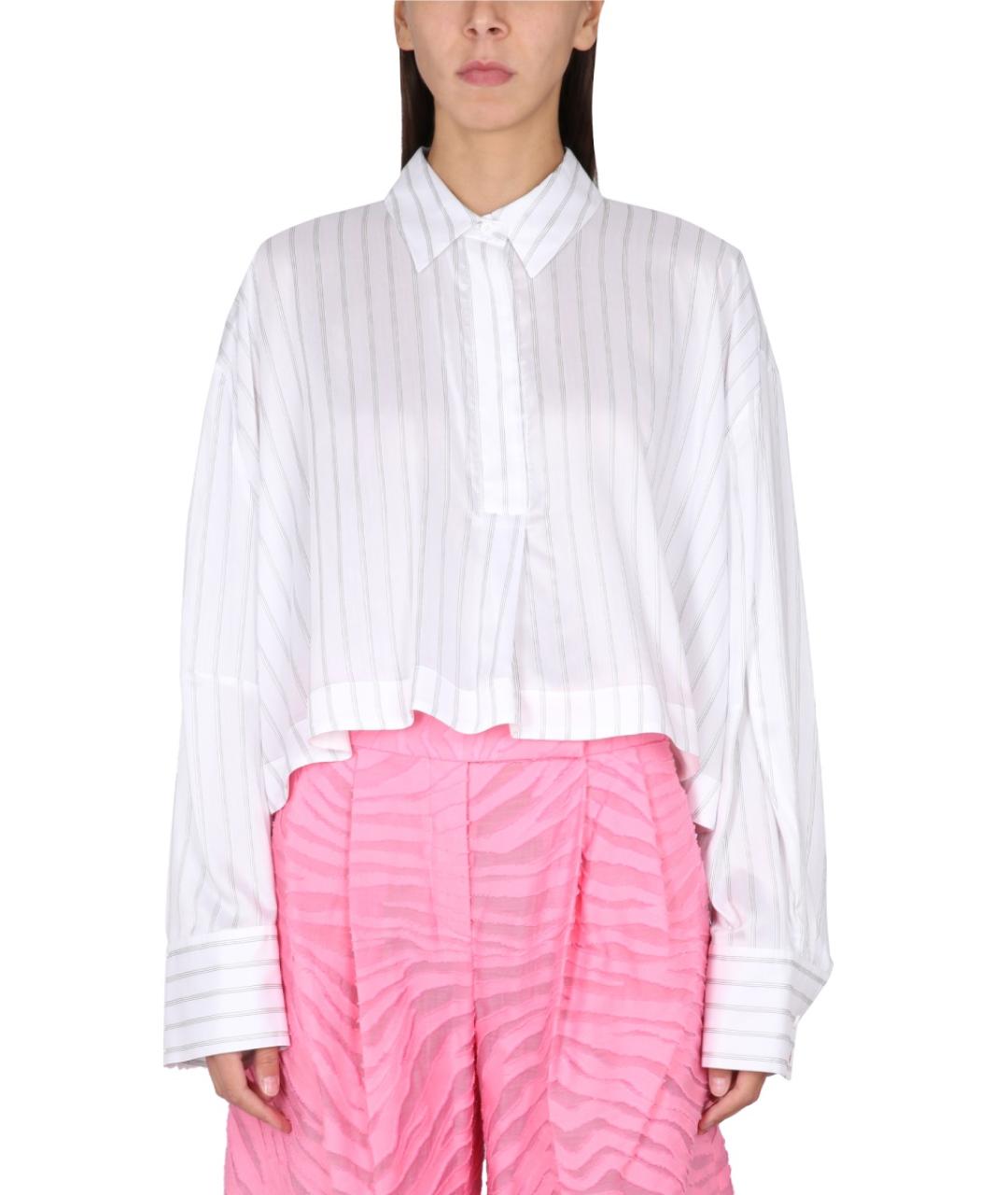 THE ATTICO Белая полиэстеровая рубашка, фото 2