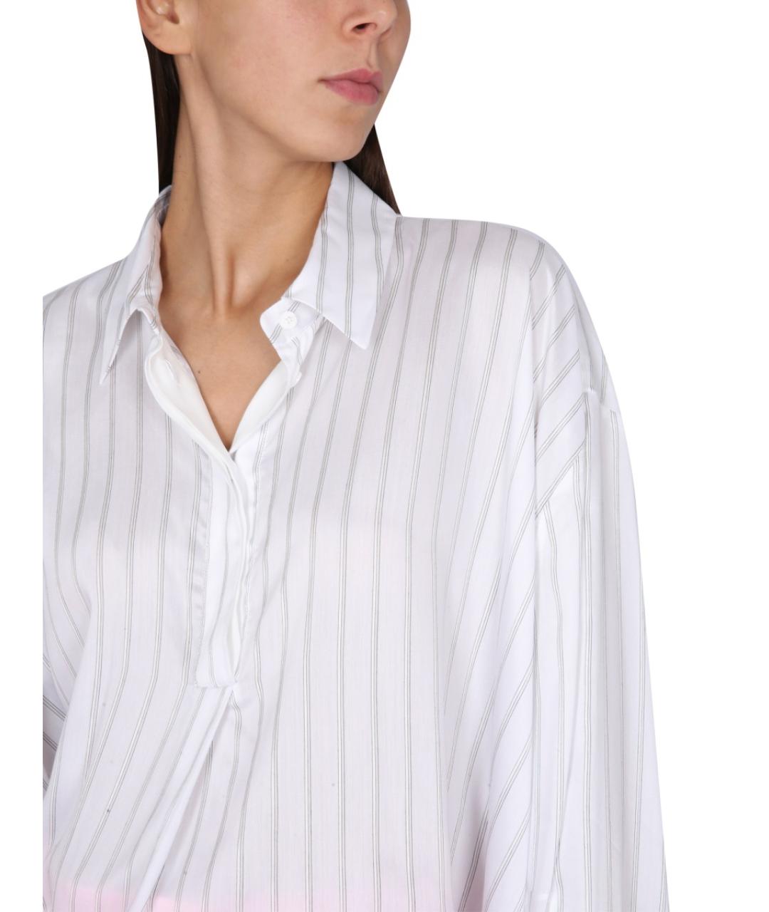 THE ATTICO Белая полиэстеровая рубашка, фото 5