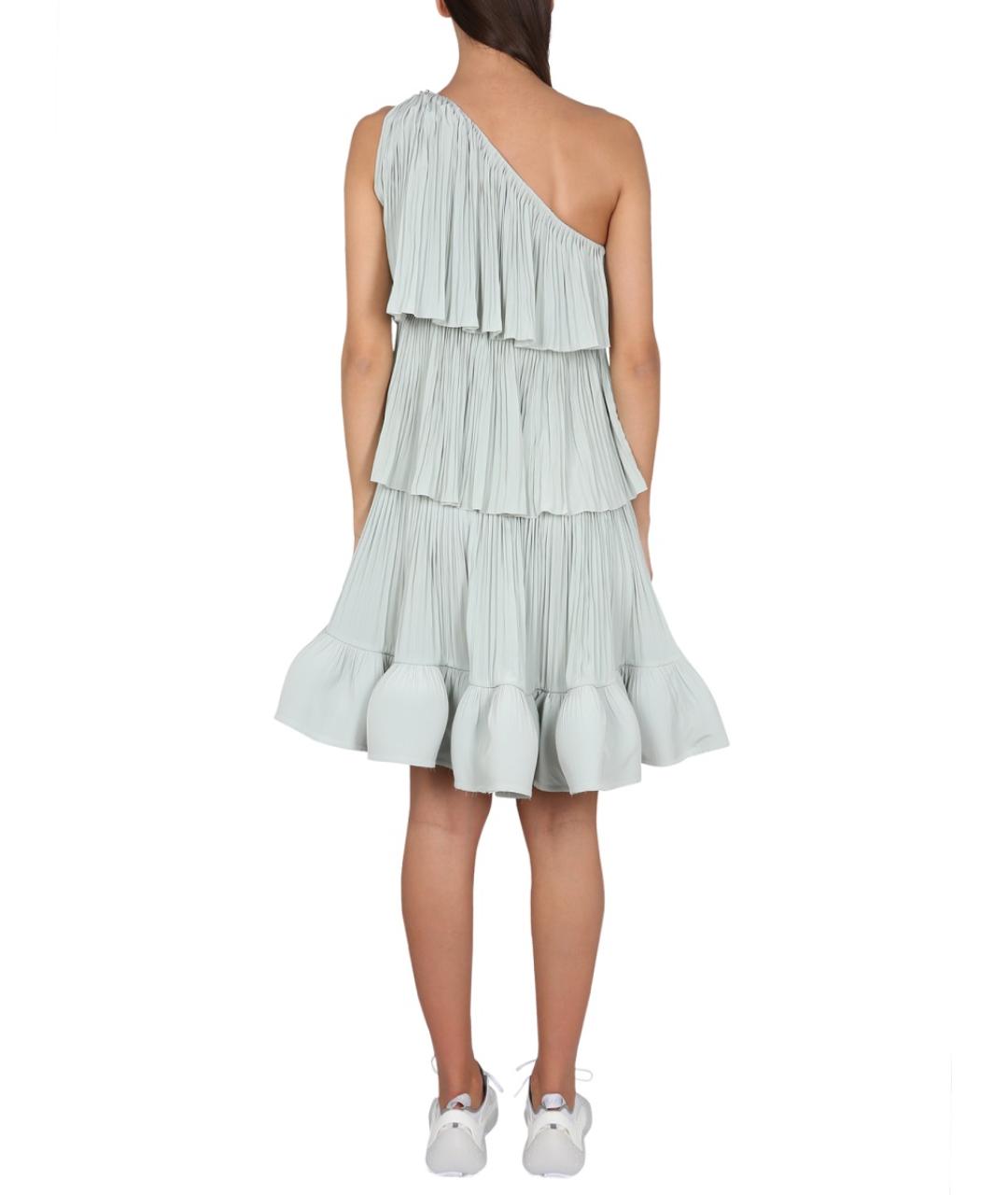 LANVIN Зеленые полиэстеровое повседневное платье, фото 4