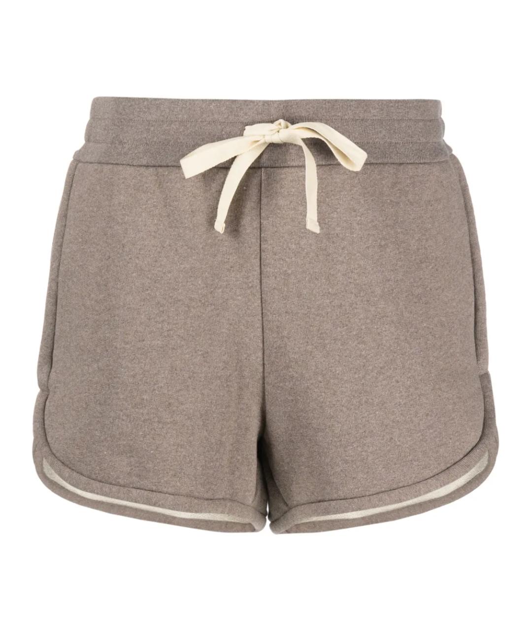 JIL SANDER Бежевые хлопковые шорты, фото 1