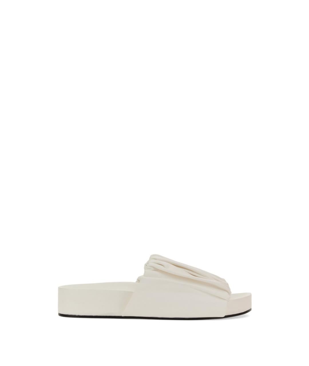 JIL SANDER Белые шлепанцы, фото 1