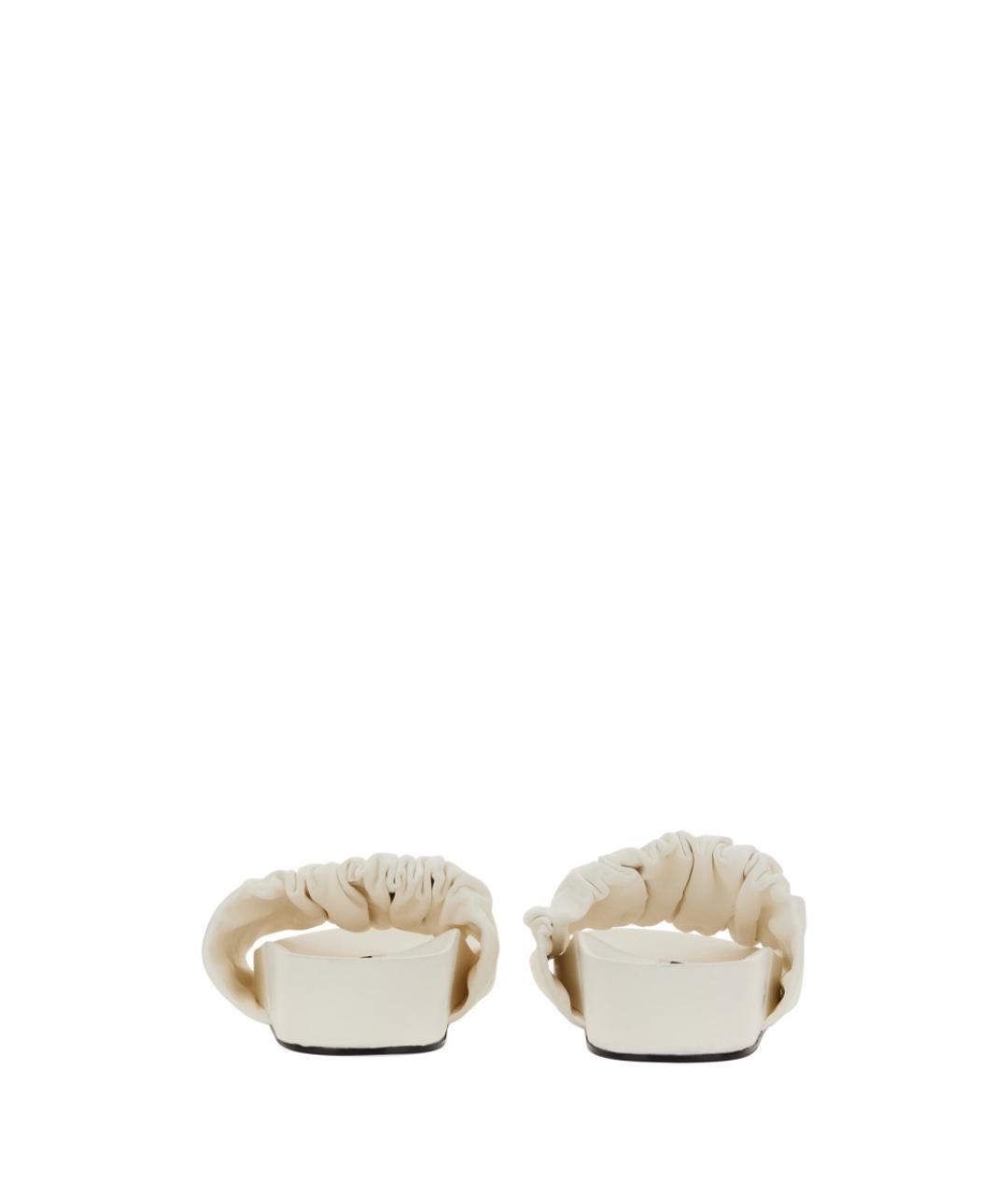 JIL SANDER Белые шлепанцы, фото 3