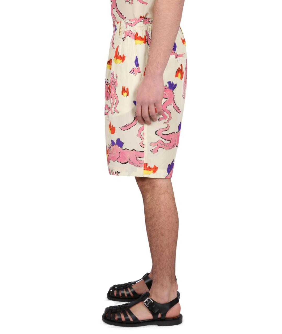 MARNI Белые хлопковые шорты, фото 4