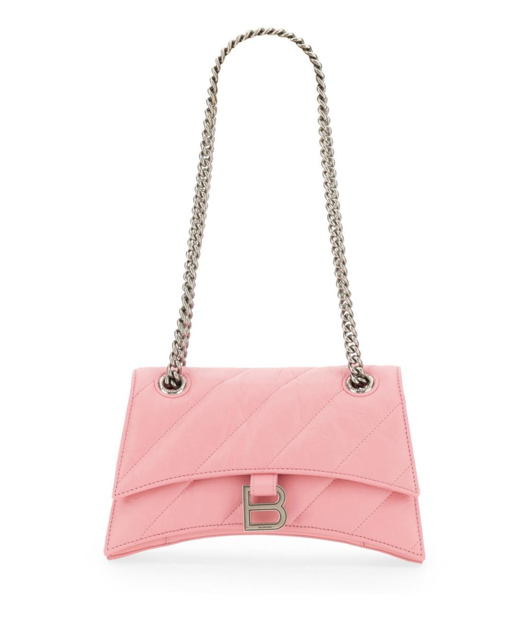 BALENCIAGA Розовая кожаная сумка через плечо, фото 1