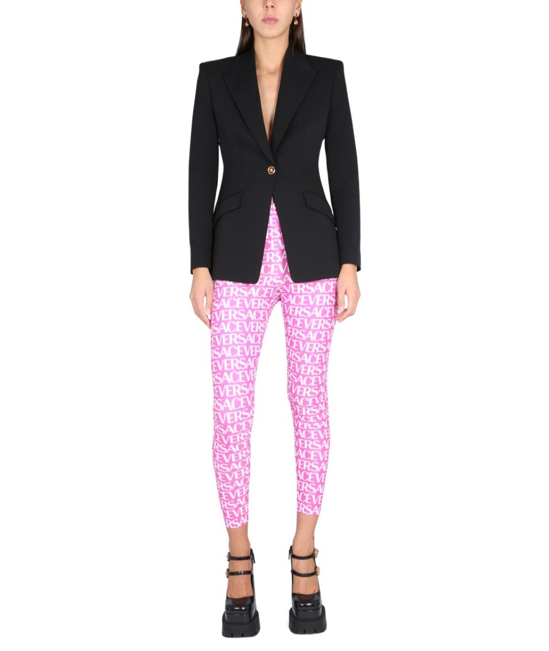 VERSACE Черный шерстяной жакет/пиджак, фото 3