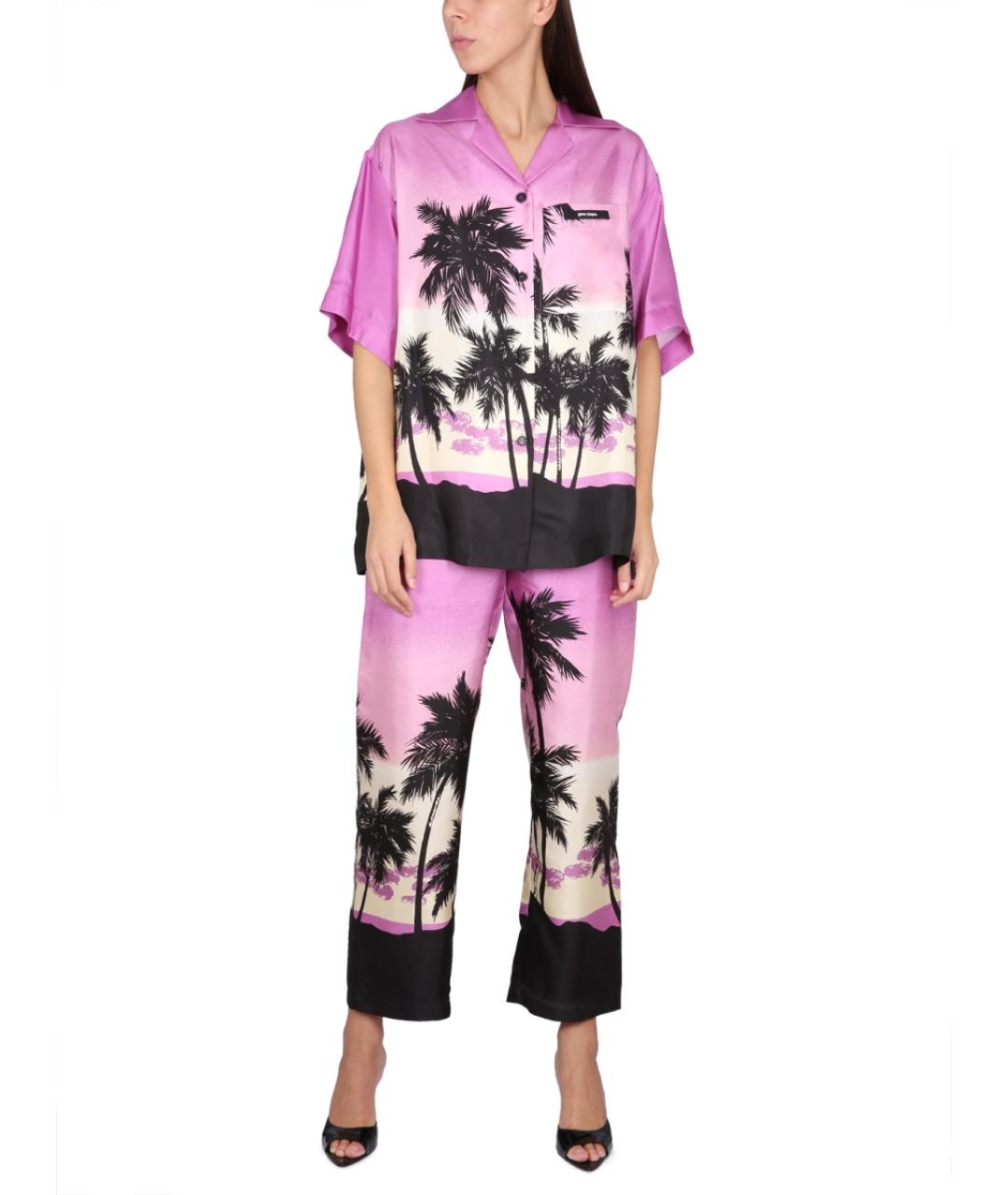 PALM ANGELS Фиолетовая полиэстеровая рубашка, фото 3