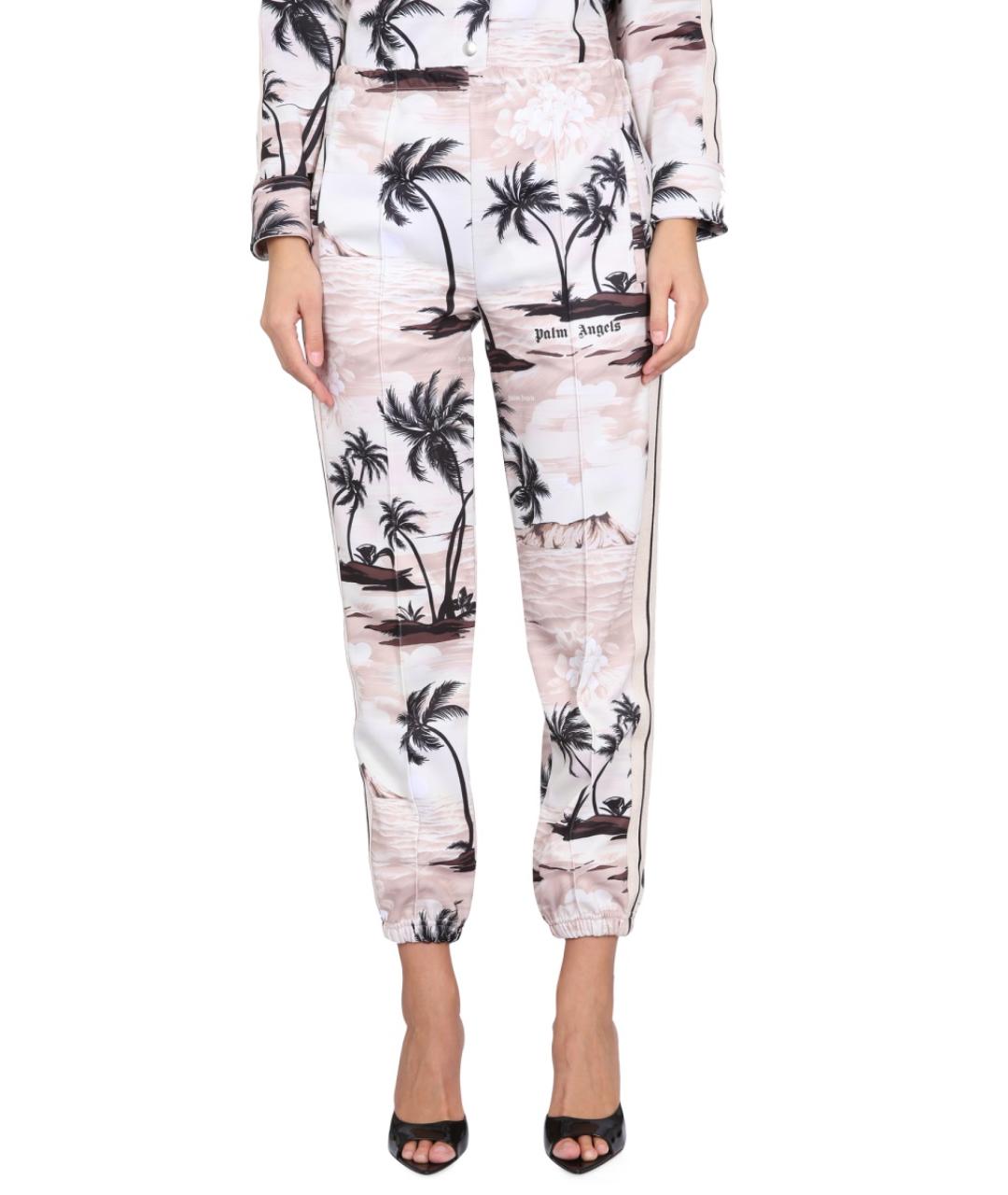 PALM ANGELS Мульти полиэстеровые прямые брюки, фото 2