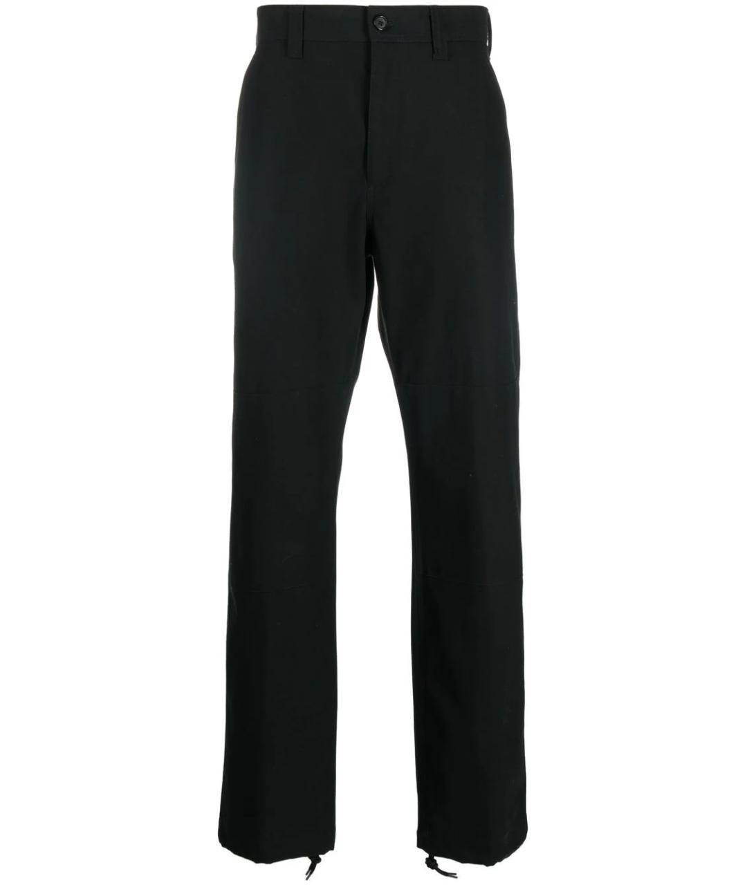 ALEXANDER MCQUEEN Черные хлопковые повседневные брюки, фото 1