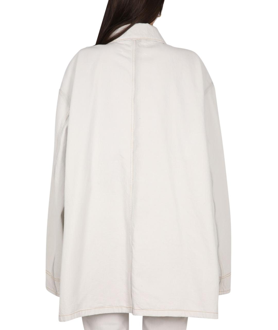 MAISON MARGIELA Белая хлопковая куртка, фото 4