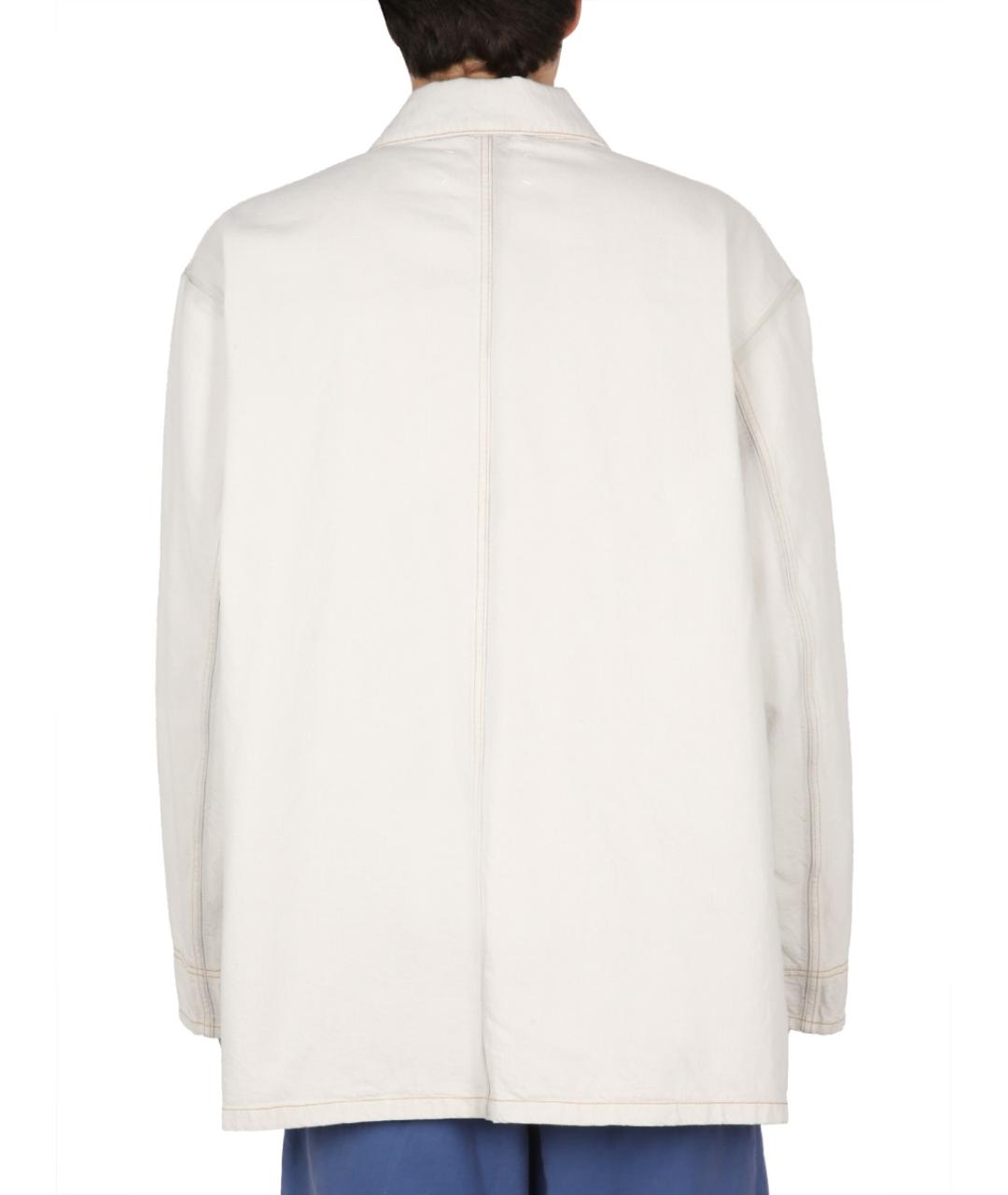 MAISON MARGIELA Белая хлопковая куртка, фото 6