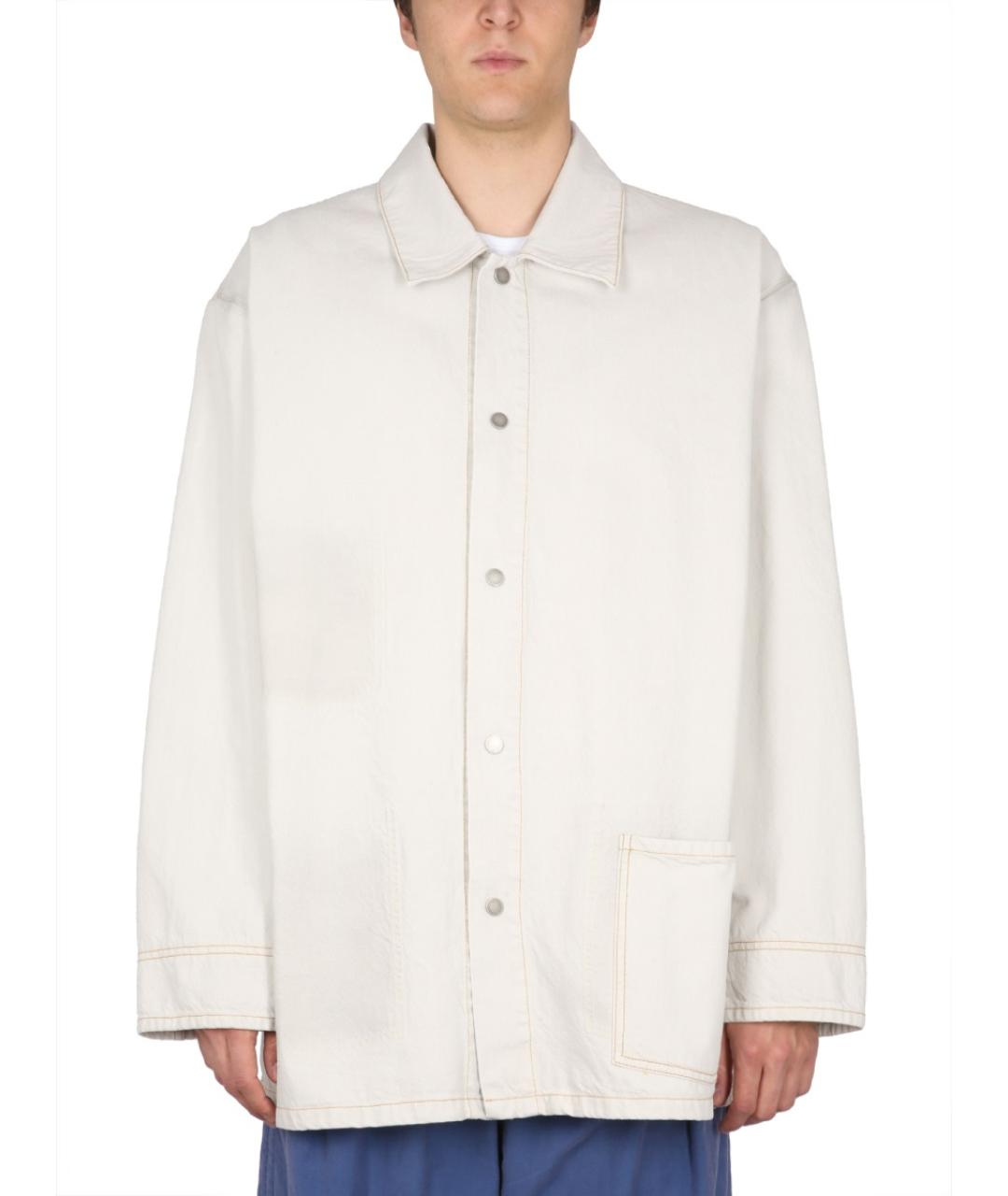 MAISON MARGIELA Белая хлопковая куртка, фото 7