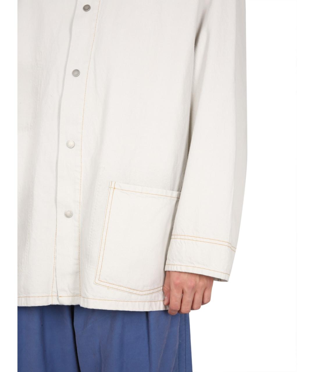 MAISON MARGIELA Белая хлопковая куртка, фото 8