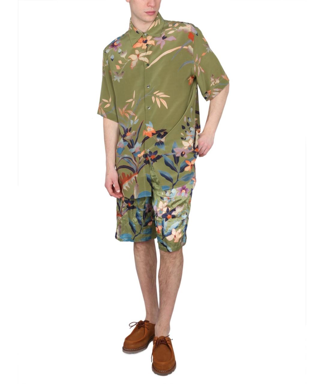 ETRO Зеленые хлопковые шорты, фото 3