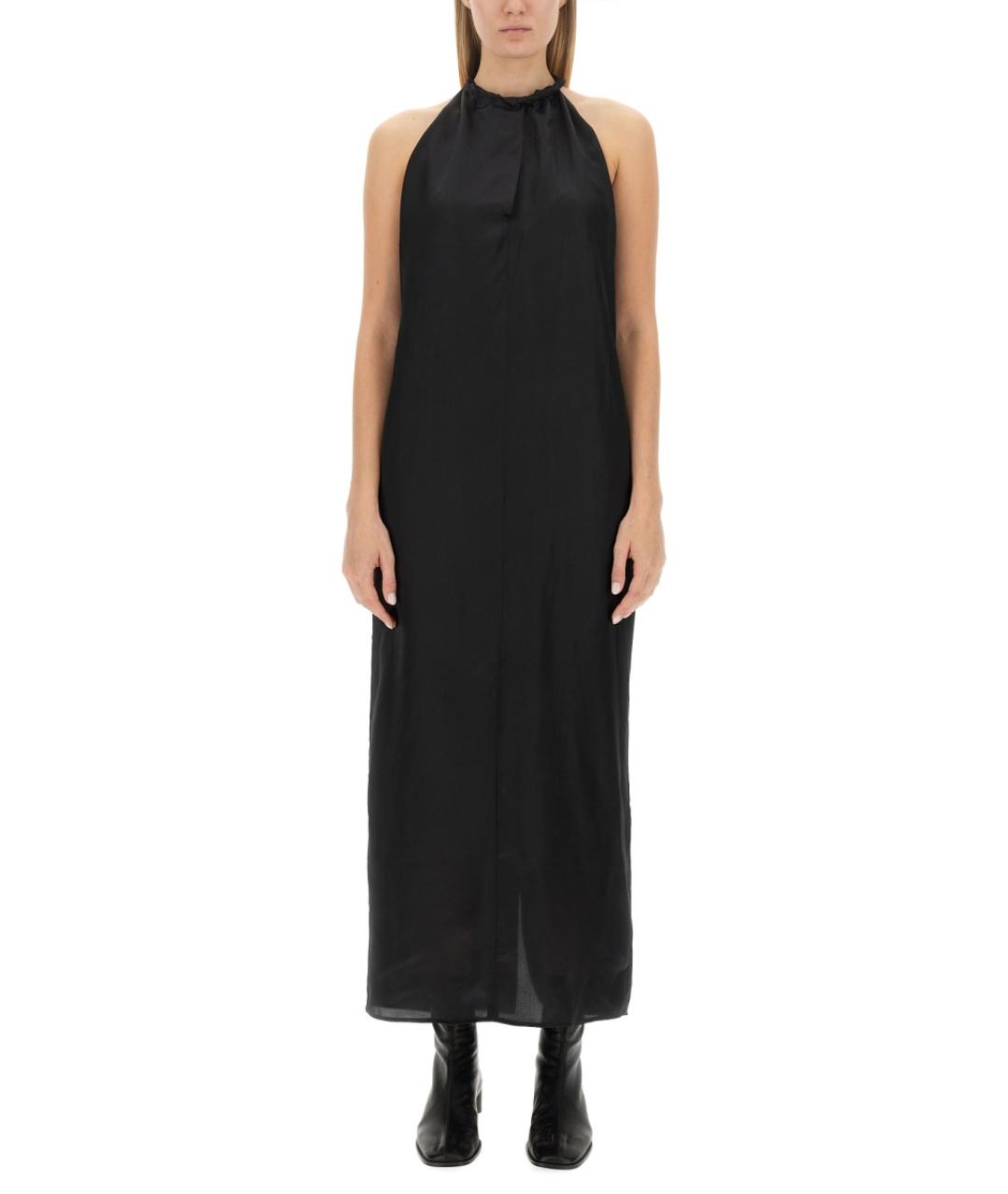 ACNE STUDIOS Черное вискозное повседневное платье, фото 5