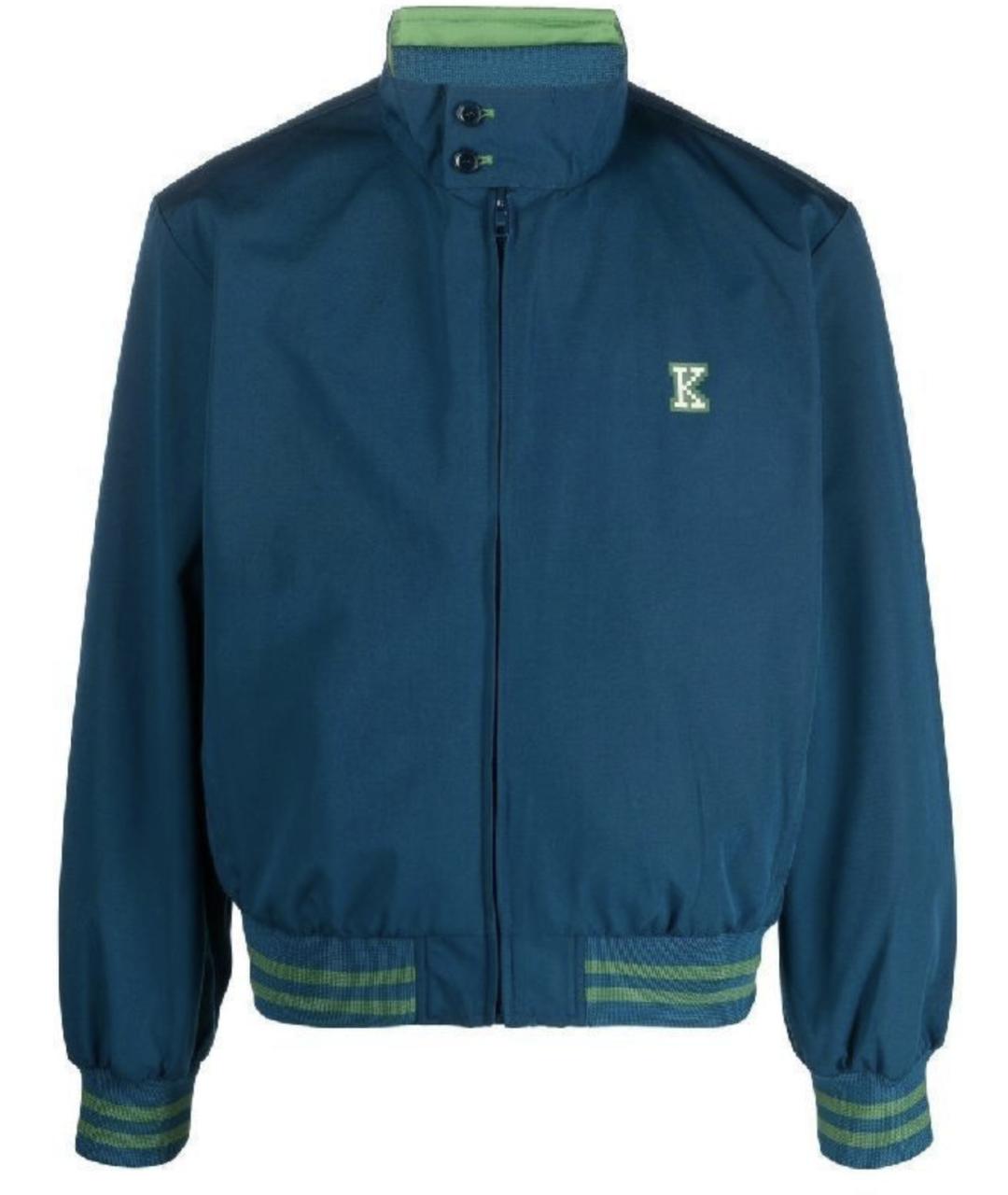 KENZO Синяя полиамидовая куртка, фото 1