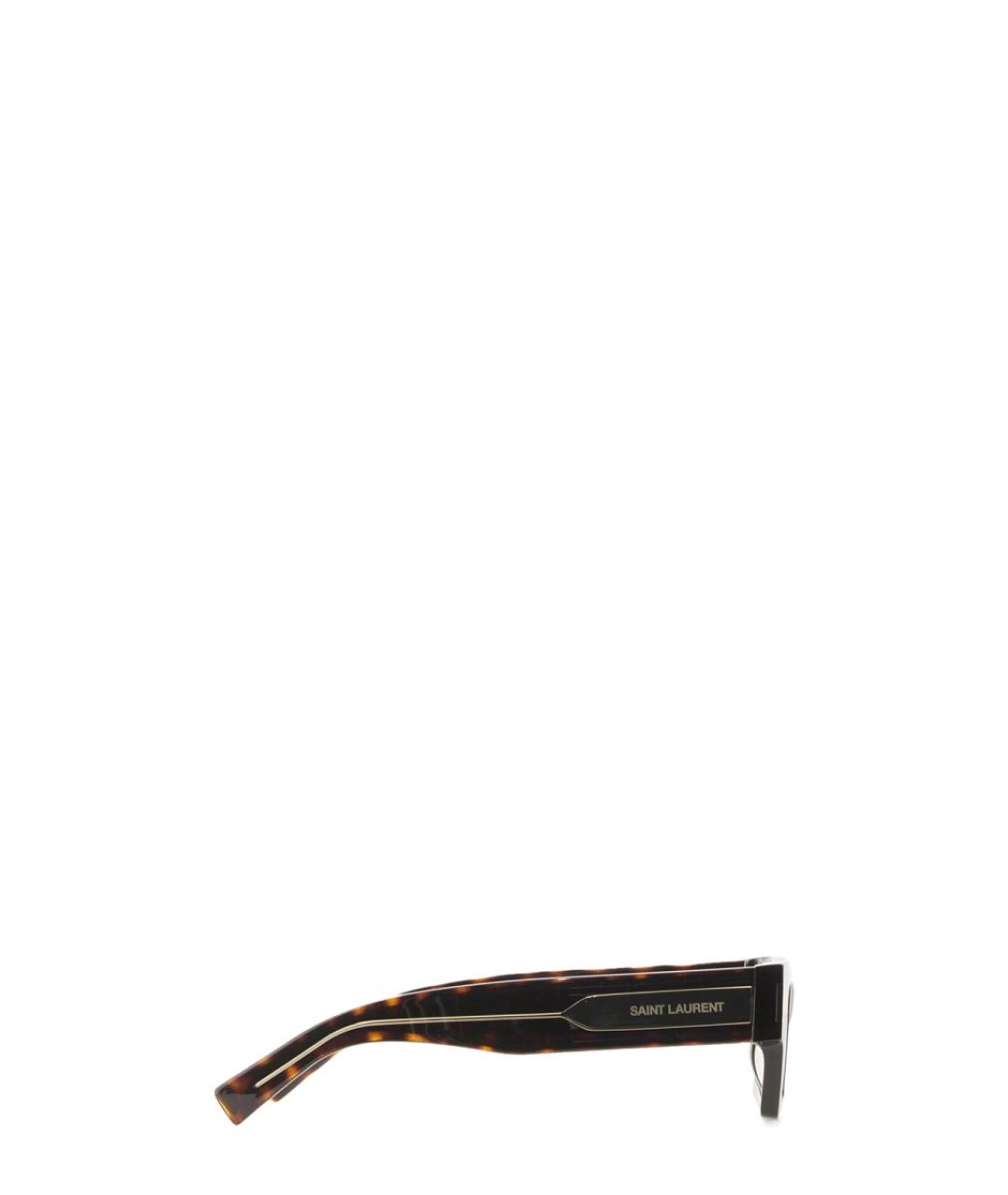 SAINT LAURENT Коричневые солнцезащитные очки, фото 2