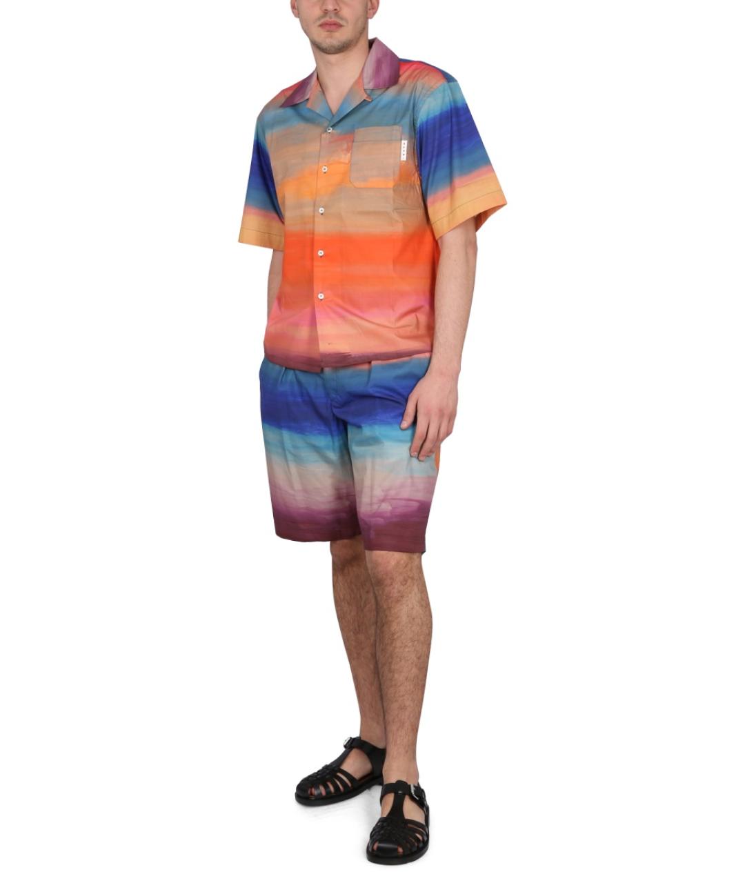 MARNI Мульти хлопковые шорты, фото 3