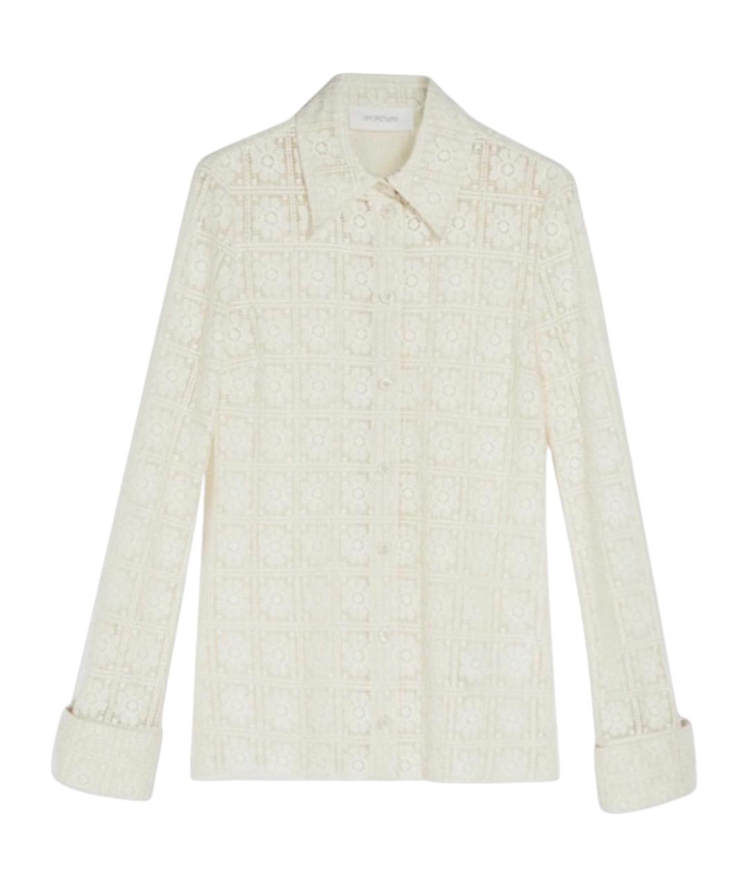 MAX MARA Бежевая хлопковая рубашка, фото 1