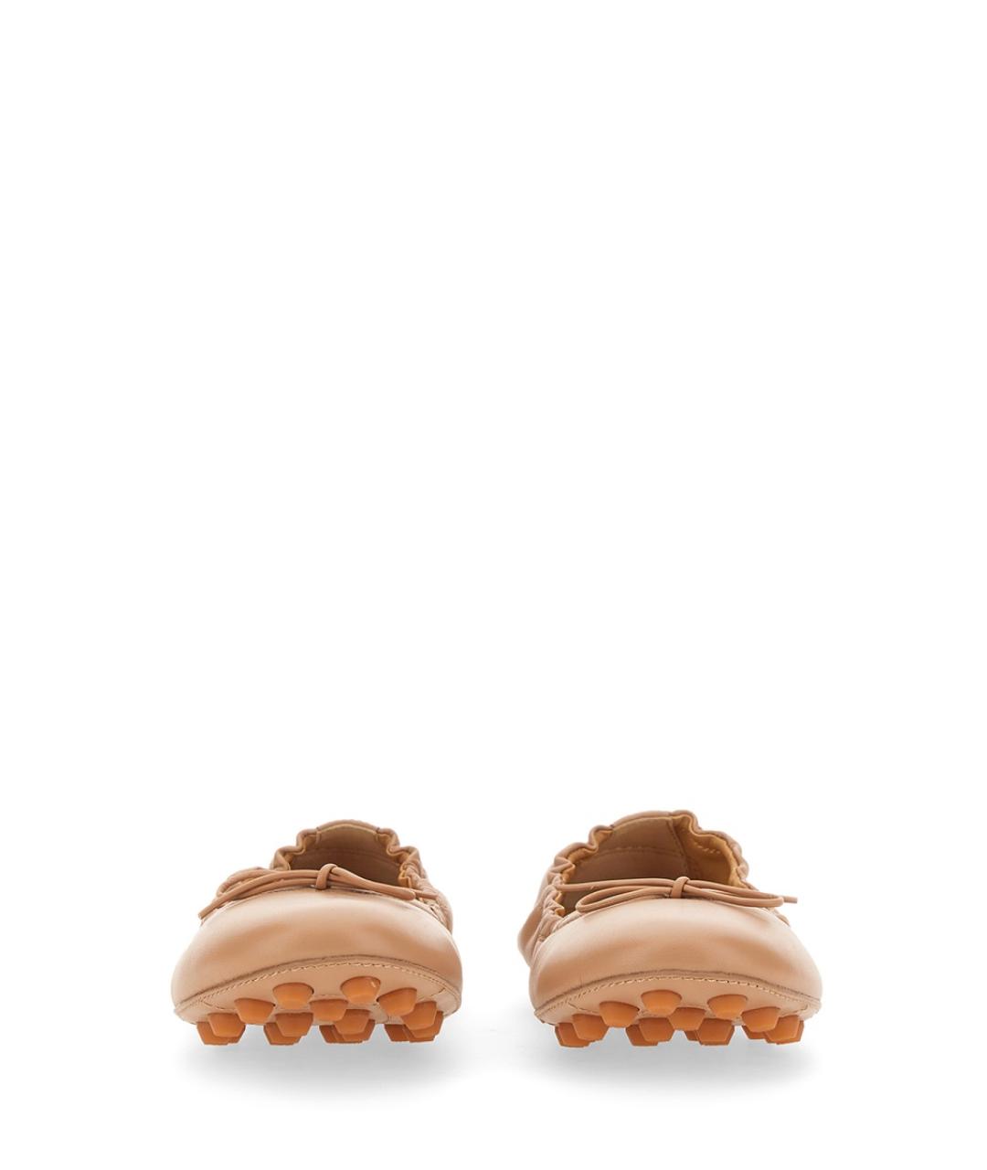 TOD'S Розовые кожаные балетки, фото 4
