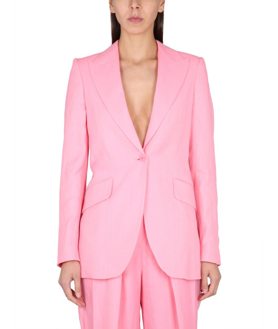STELLA MCCARTNEY Розовый вискозный жакет/пиджак, фото 2