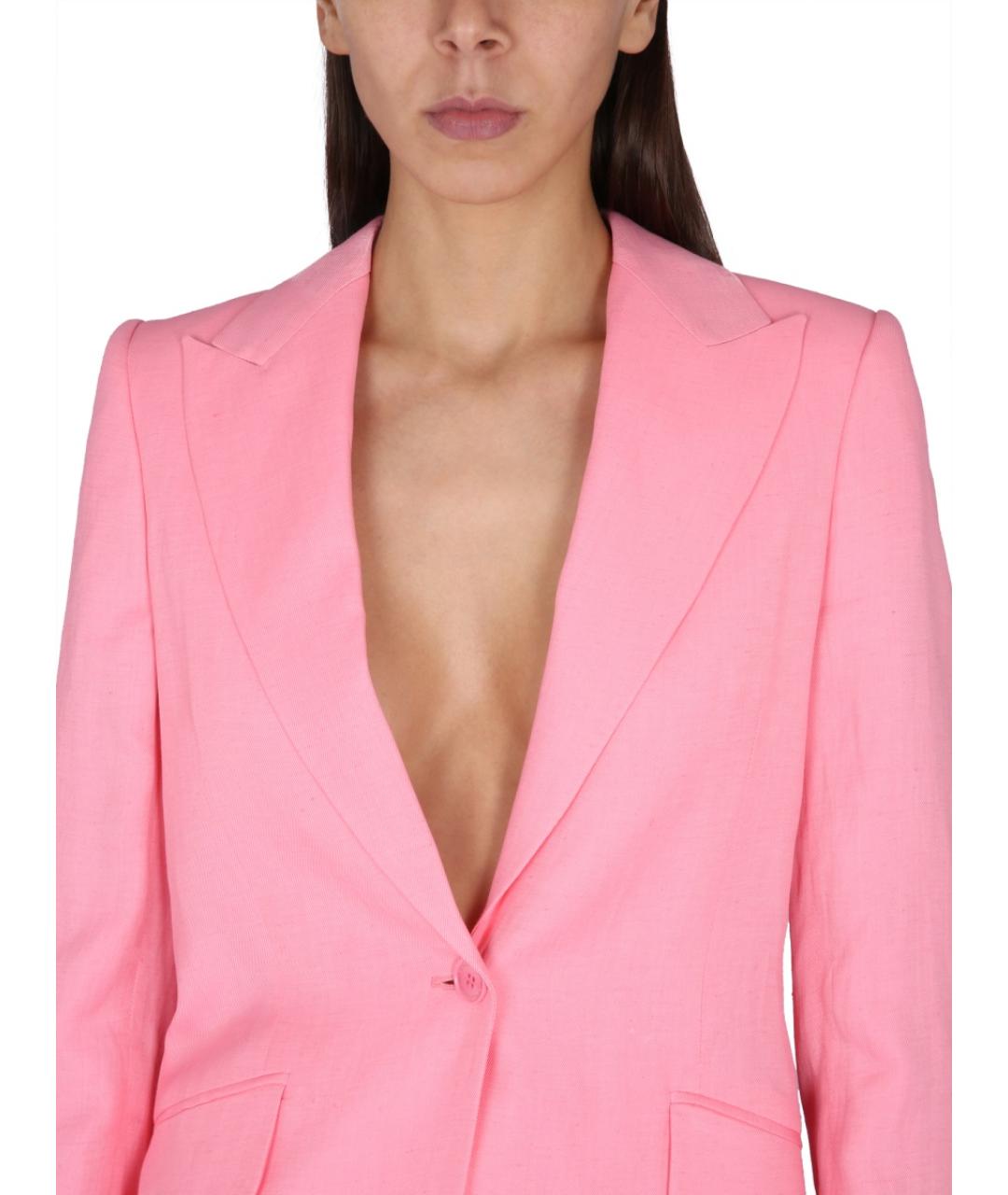 STELLA MCCARTNEY Розовый вискозный жакет/пиджак, фото 5