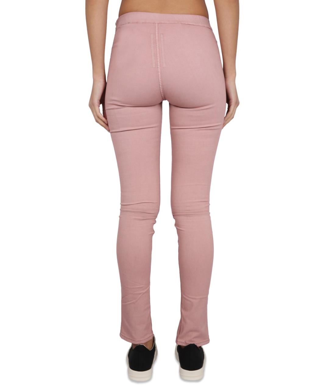 RICK OWENS DRKSHDW Розовые хлопковые прямые брюки, фото 5