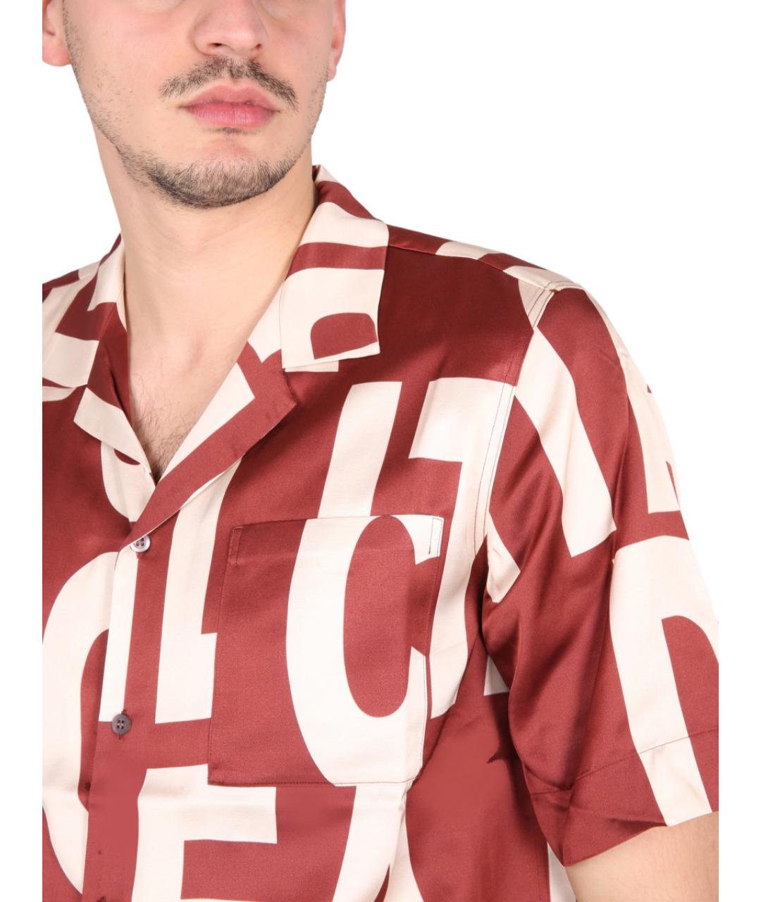 DRIES VAN NOTEN Красная кэжуал рубашка, фото 5