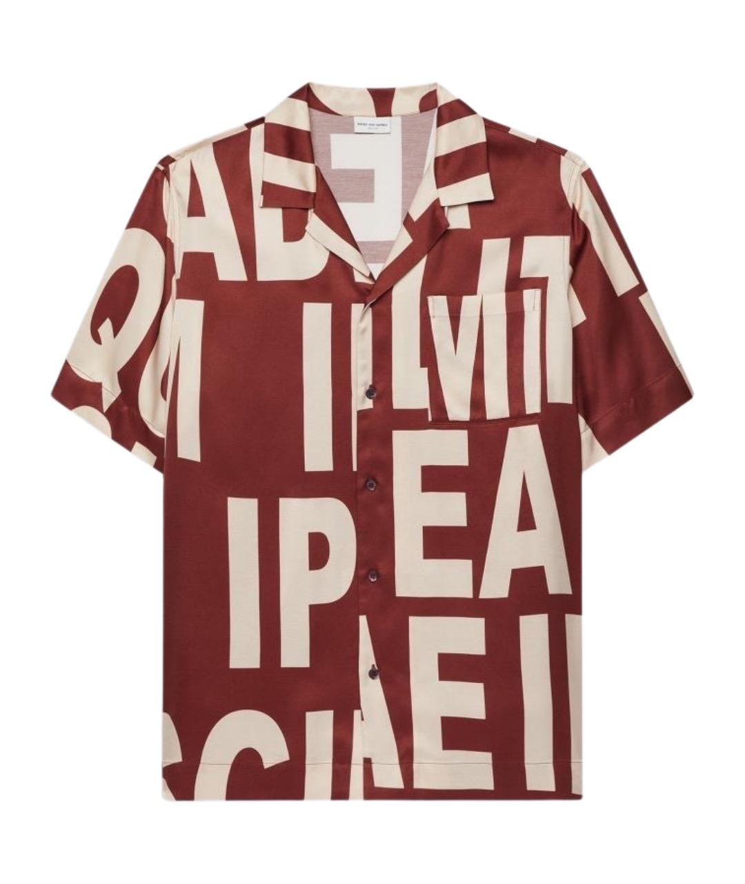 DRIES VAN NOTEN Красная кэжуал рубашка, фото 1