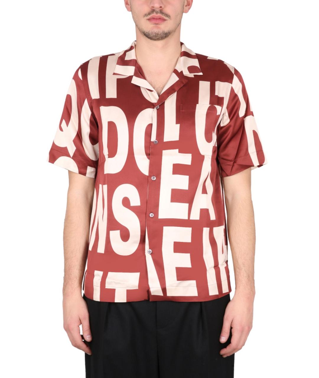 DRIES VAN NOTEN Красная кэжуал рубашка, фото 2