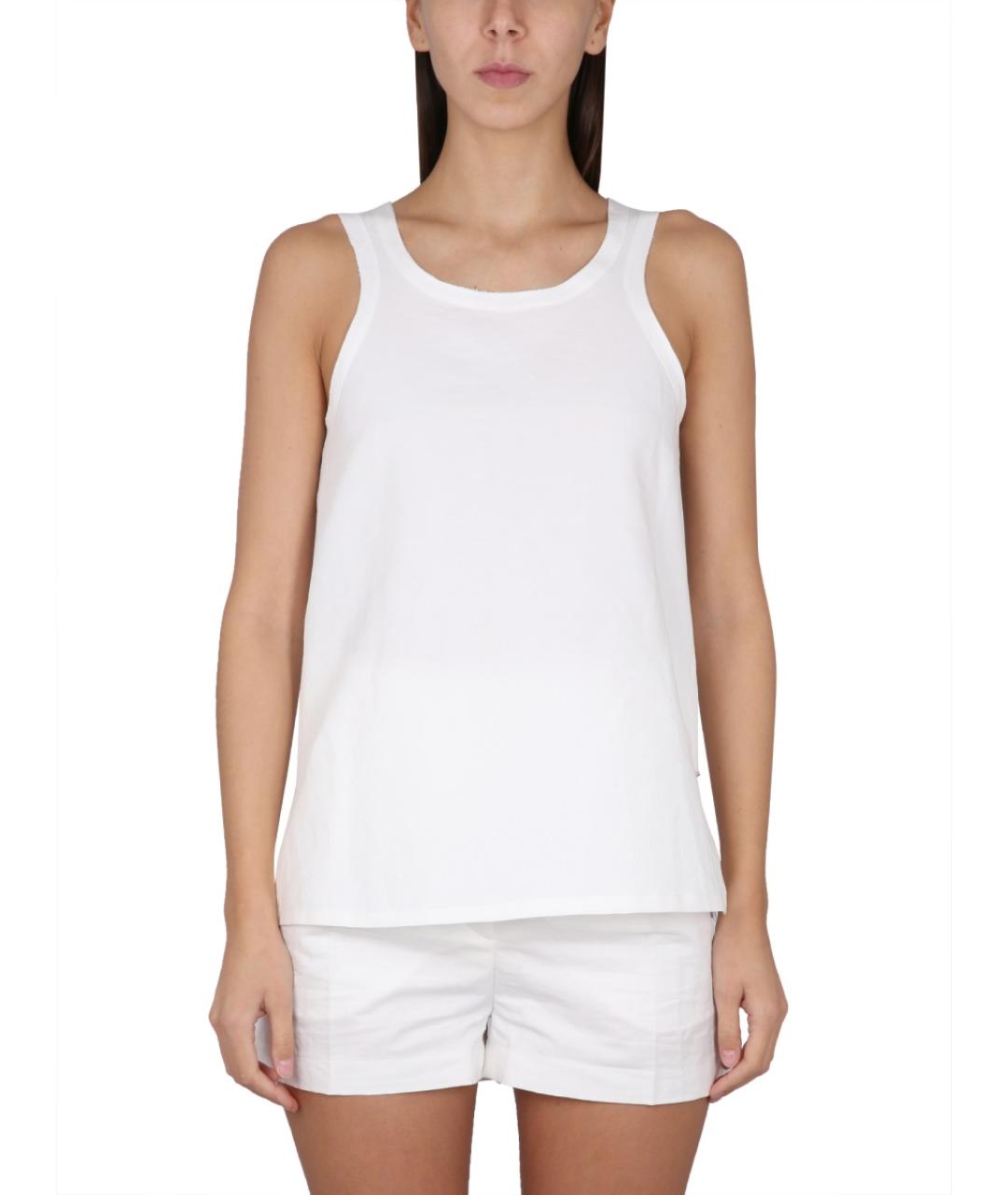 MAX MARA Белая хлопковая блузы, фото 2