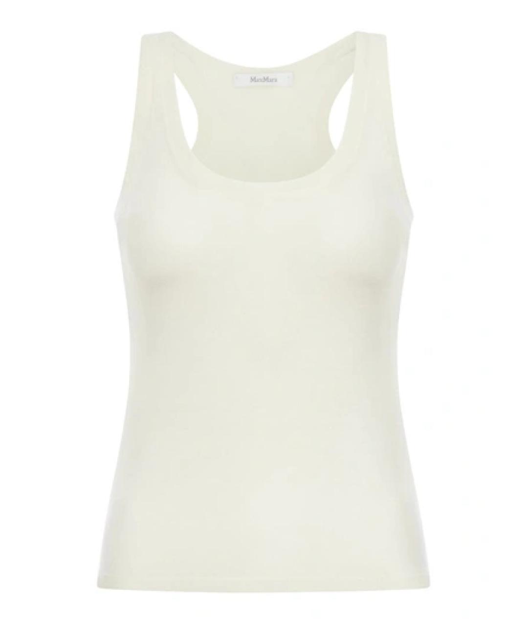 MAX MARA Белая хлопковая блузы, фото 1