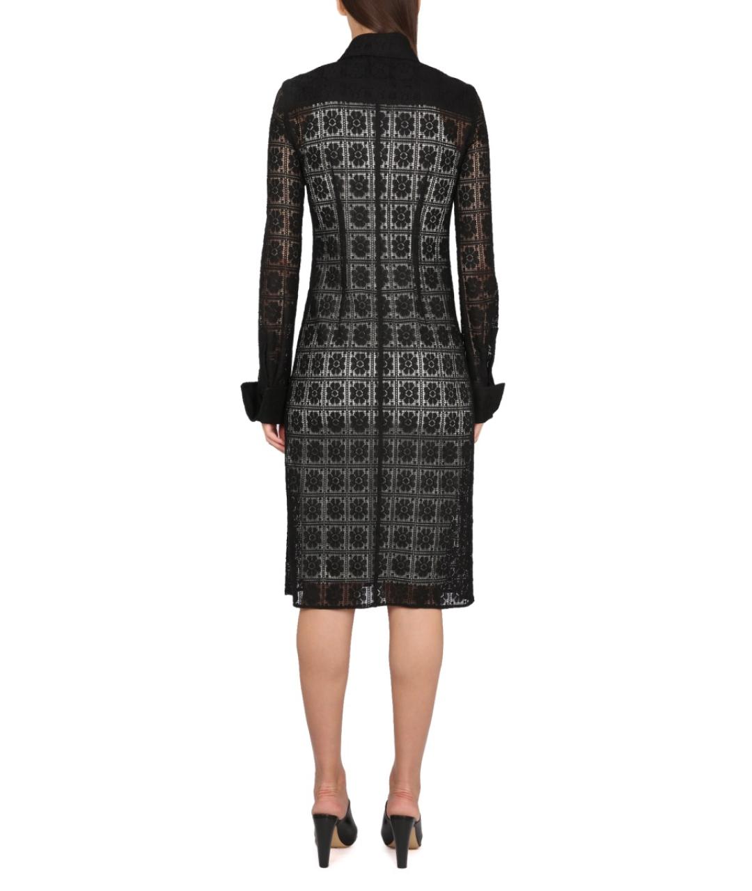 MAX MARA Черное хлопковое повседневное платье, фото 4