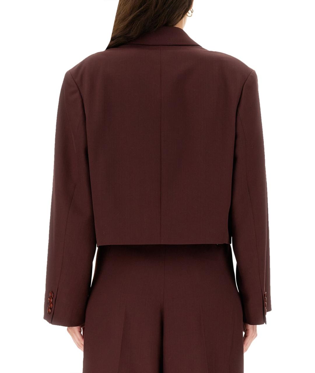 ACNE STUDIOS Бордовый полиэстеровый жакет/пиджак, фото 4