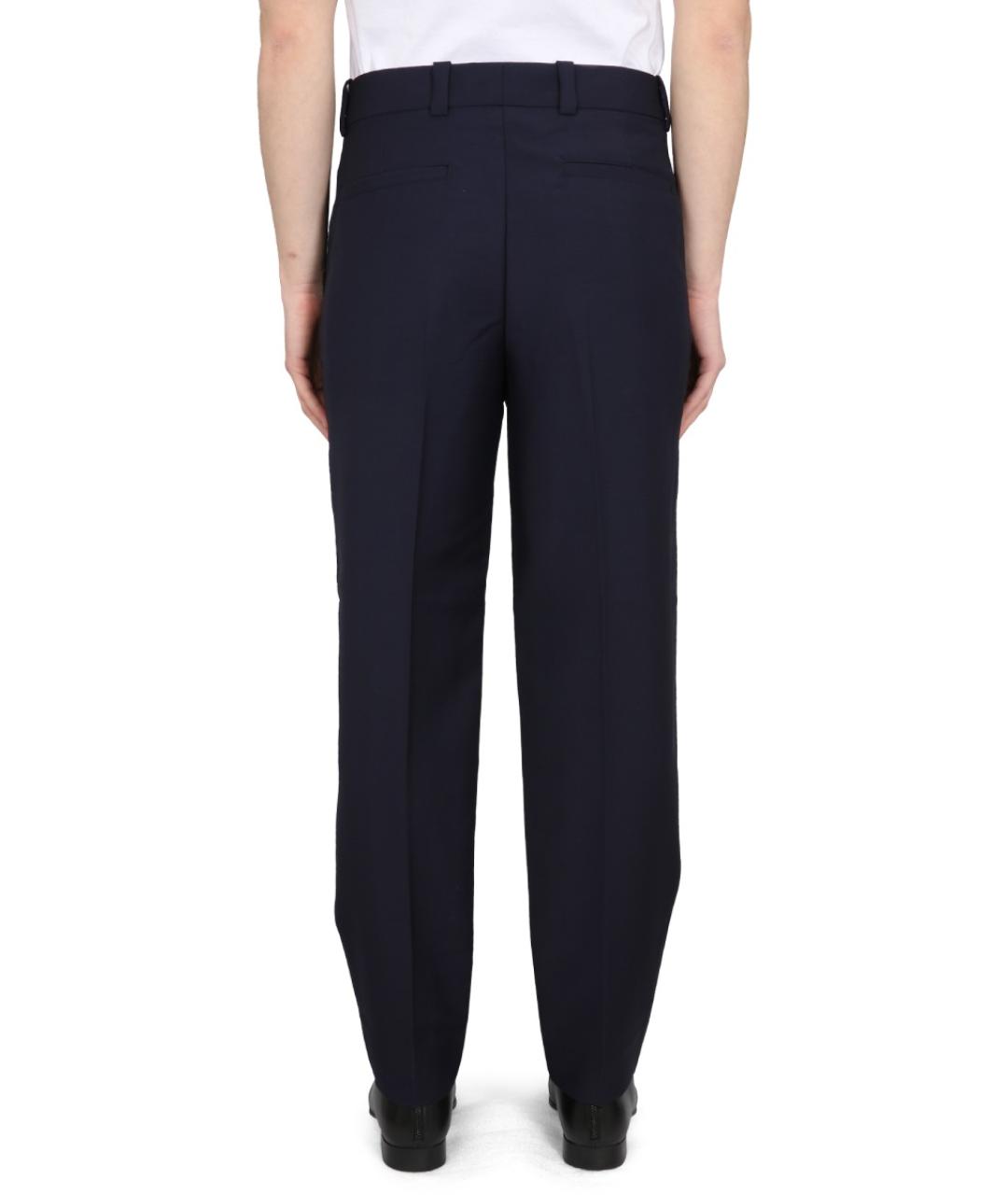 ACNE STUDIOS Синие шерстяные повседневные брюки, фото 5