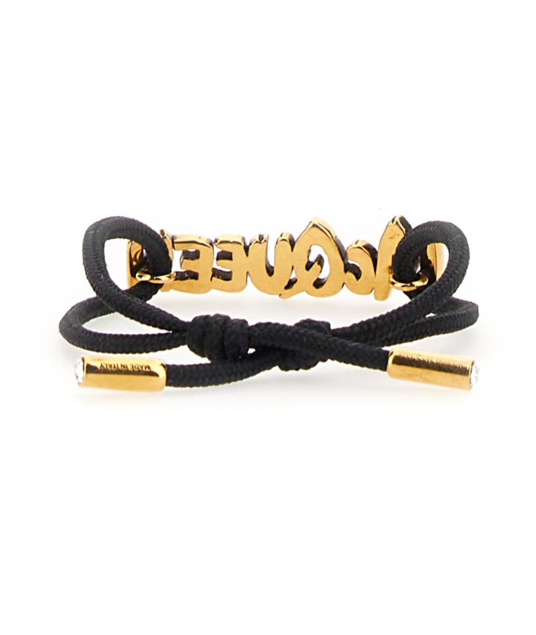 ALEXANDER MCQUEEN Черный металлический браслет, фото 2