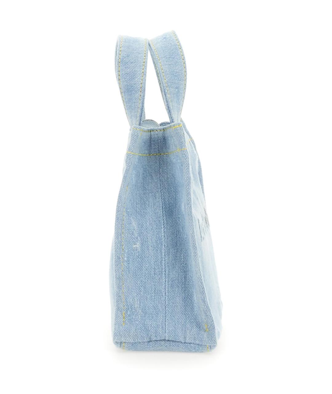 ACNE STUDIOS Голубая хлопковая сумка тоут, фото 3