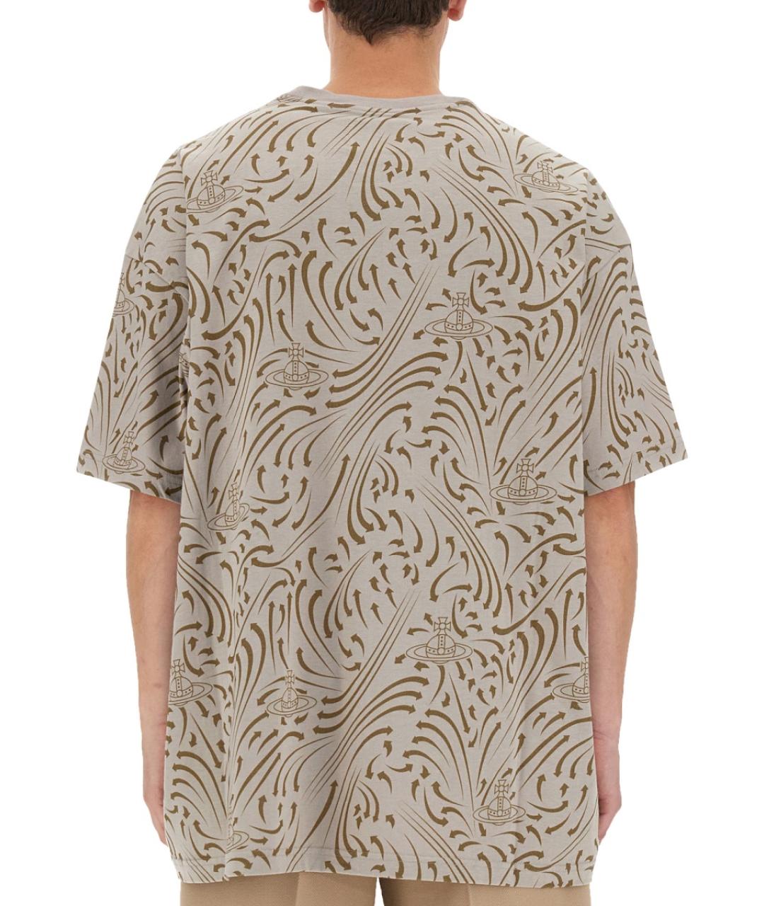 VIVIENNE WESTWOOD Серая хлопковая футболка, фото 4