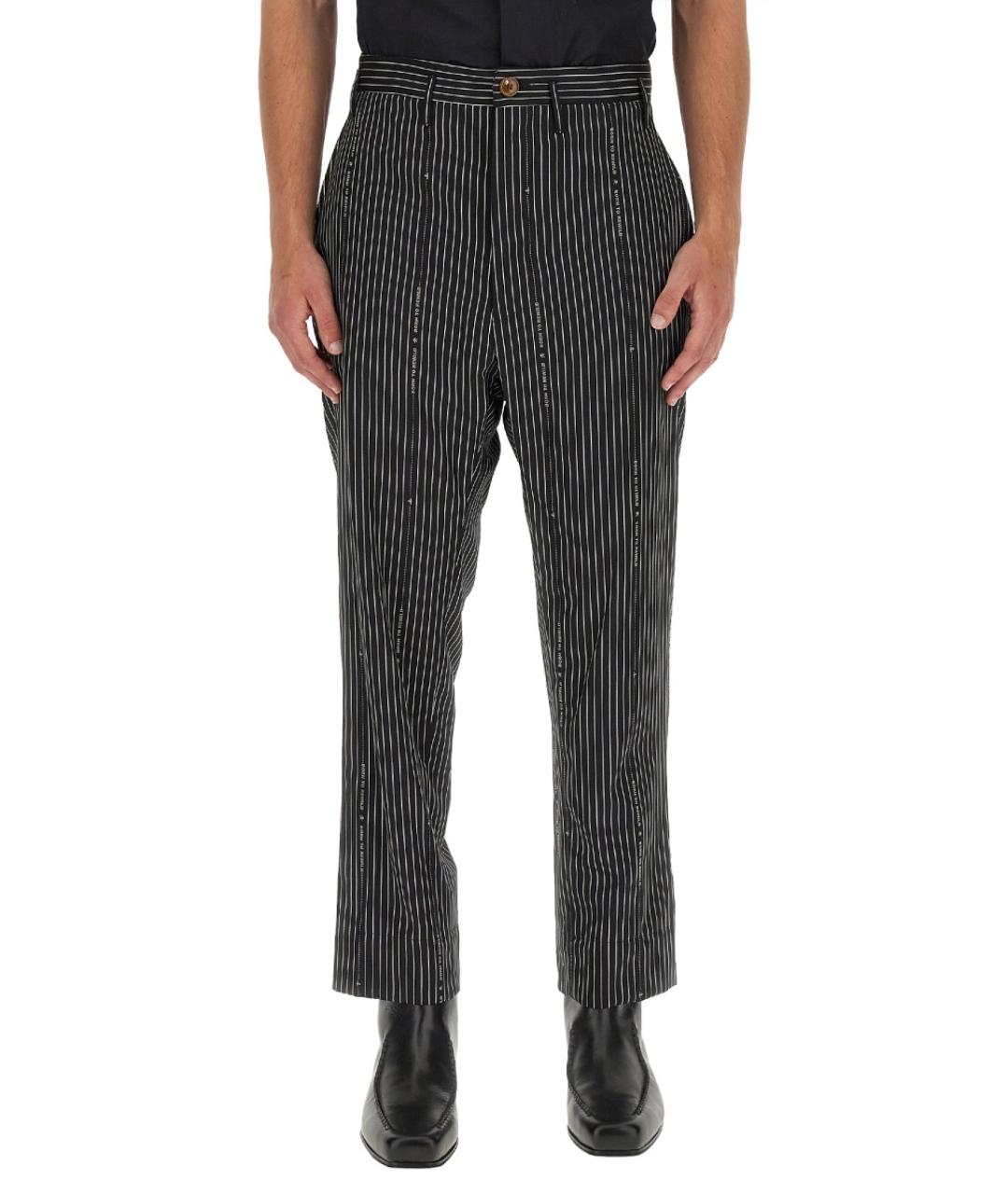VIVIENNE WESTWOOD Черные шерстяные повседневные брюки, фото 2