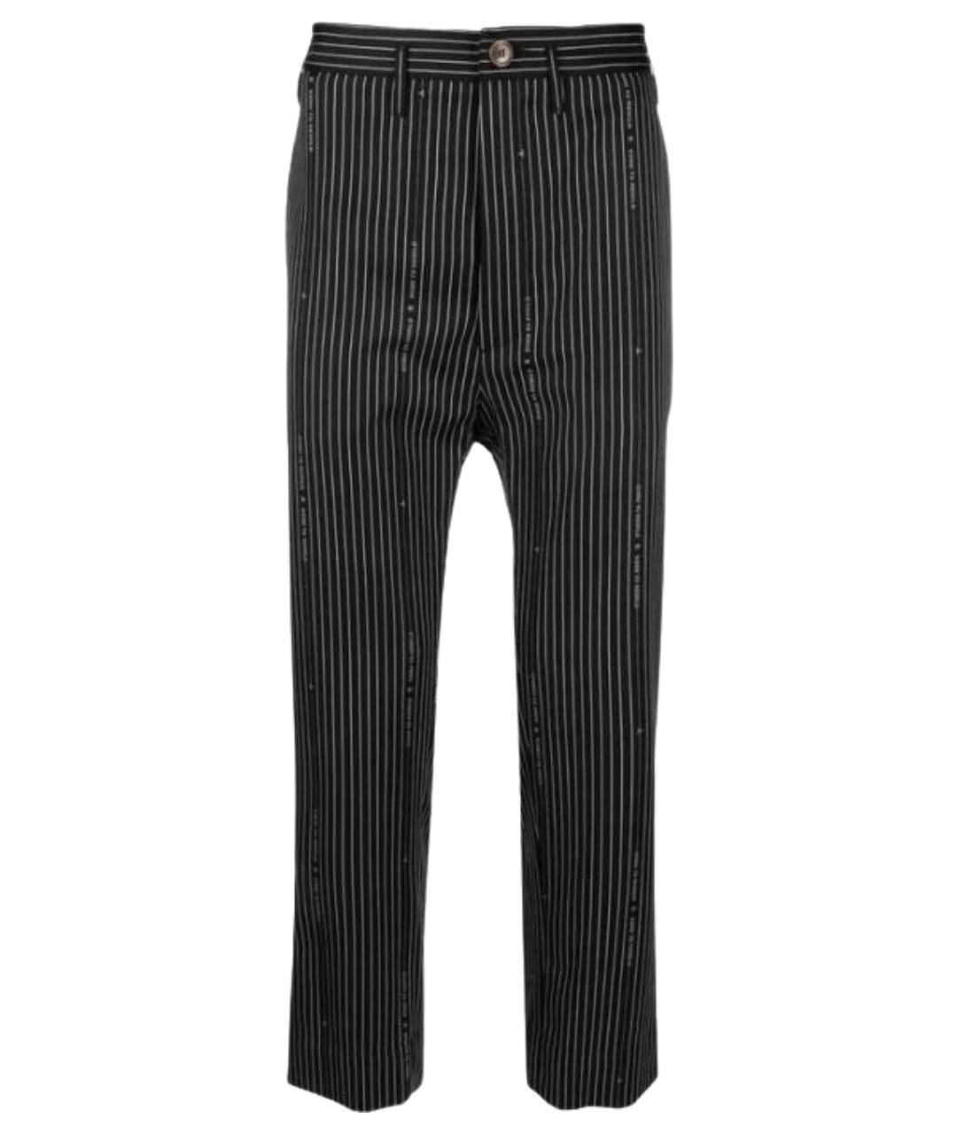 VIVIENNE WESTWOOD Черные шерстяные повседневные брюки, фото 1